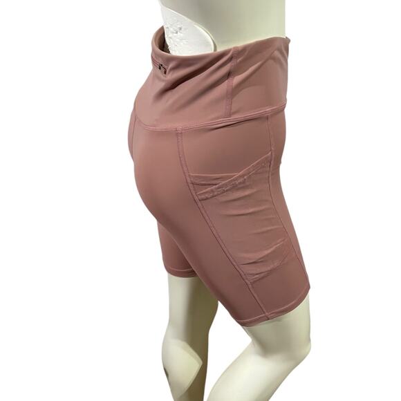 Dusty Pink Biker Shorts – Size Medium, Comfortable Activewear - Picture 13 of 16